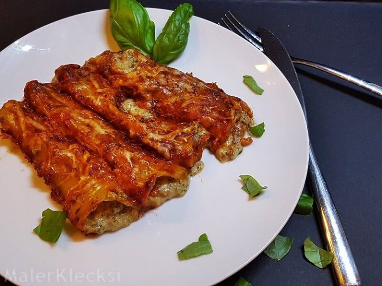 Cannelloni mit cremiger Gemüse-Käse-Füllung - MalerKlecksi